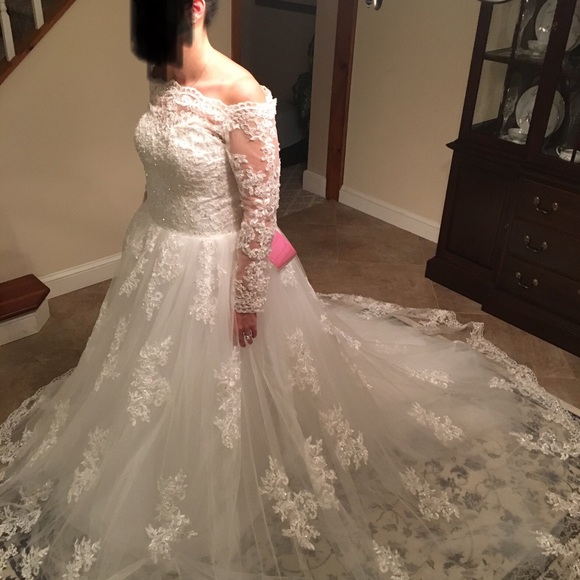 Lace wedding dress - Picture 6 of 7